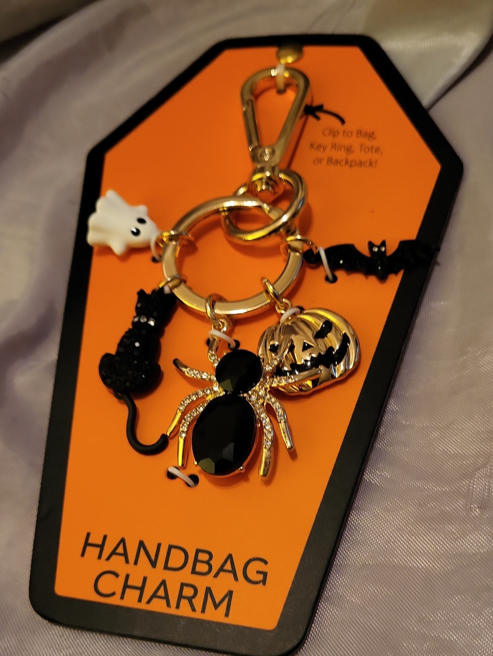 Halloween Themed Handbag Charm Keychain  Ta